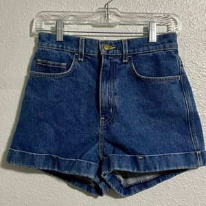 Brand new original American apparel denim shorts